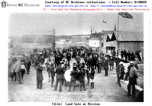 Land Sale at Mission 1891